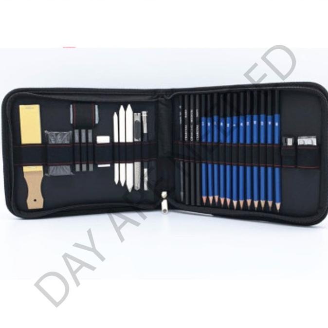 

Sketching Set Drawing Kit Tools Pensil Gambar Sketsa Art Manga 36 Pcs