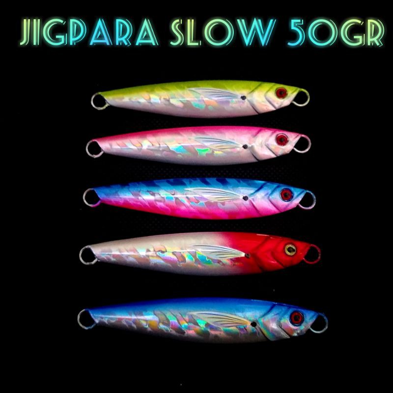 Metal Jig Replika Jigpara 50gr Glow In The Dark