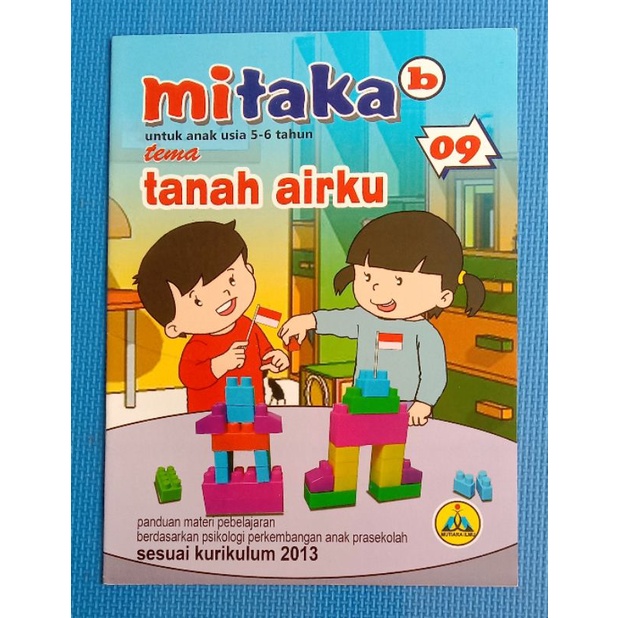 MAJALAH TK PAUD  MITAKA TK B TEMA TANAH AIRKU, MAJALAH PELAJARAN ANAK TK  COVER SAMPUL TERBARU 2021.