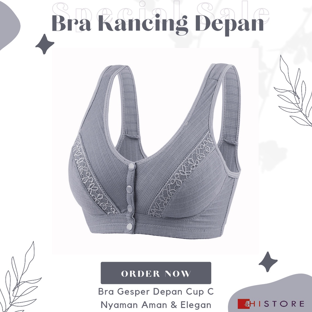 [HI] Bra Seamless Push Up Nirkabel Gesper Depan 2088 Wanita Paruh Baya dan Tua