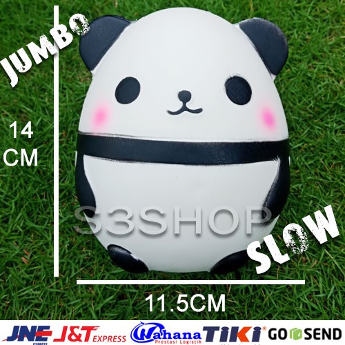 Squishy Jumbo Panda Egg Putih