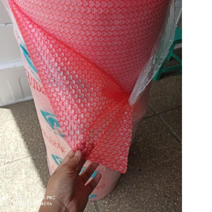 

═╬═ Bubble wrap meteran HAPPY PINK Motif LOVE Muliapack special valentine, gift, hadiah, kado, souve