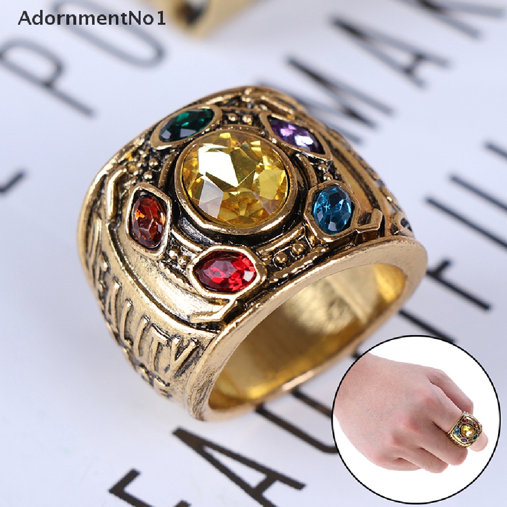 (AdornmentNo1) Cincin THANOS Infinity Gauntlet POWER Ring Avengers Untuk Pria