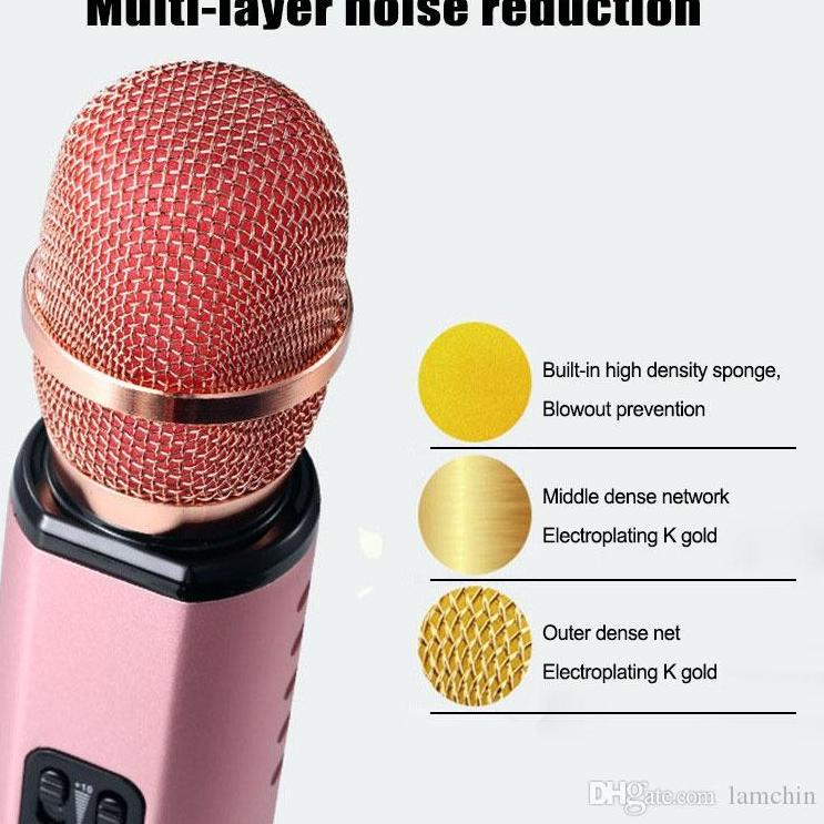 Ω Mic Bluetooth portable karaoke wireless k6 microphone wireless stereo K6 ➴