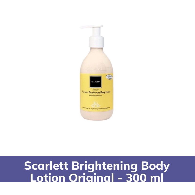 Scarlett whitening body lotion