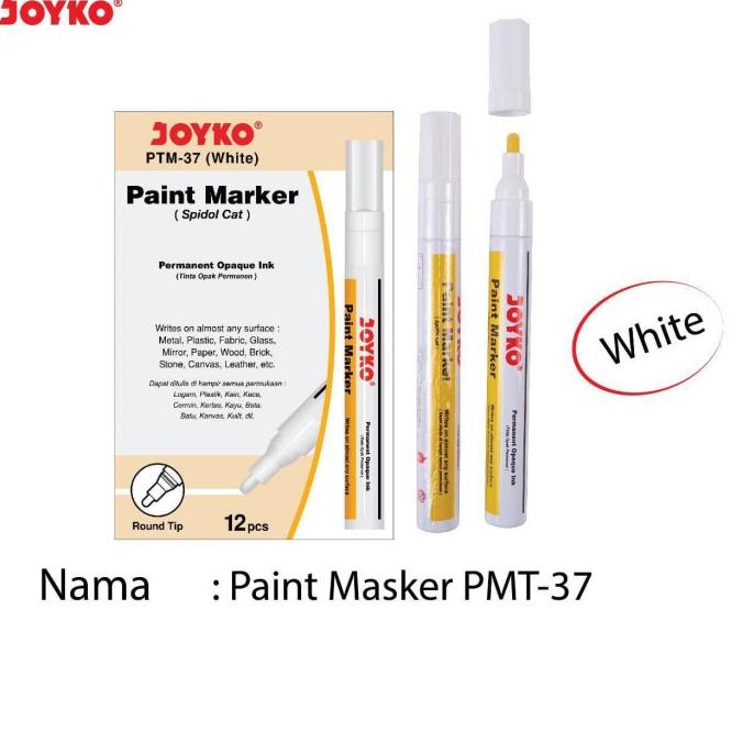 

+%+%+%] Joyko Paint Marker Spidol Cat PTM Permanent Kaca Plastik Ban Kayu Besi