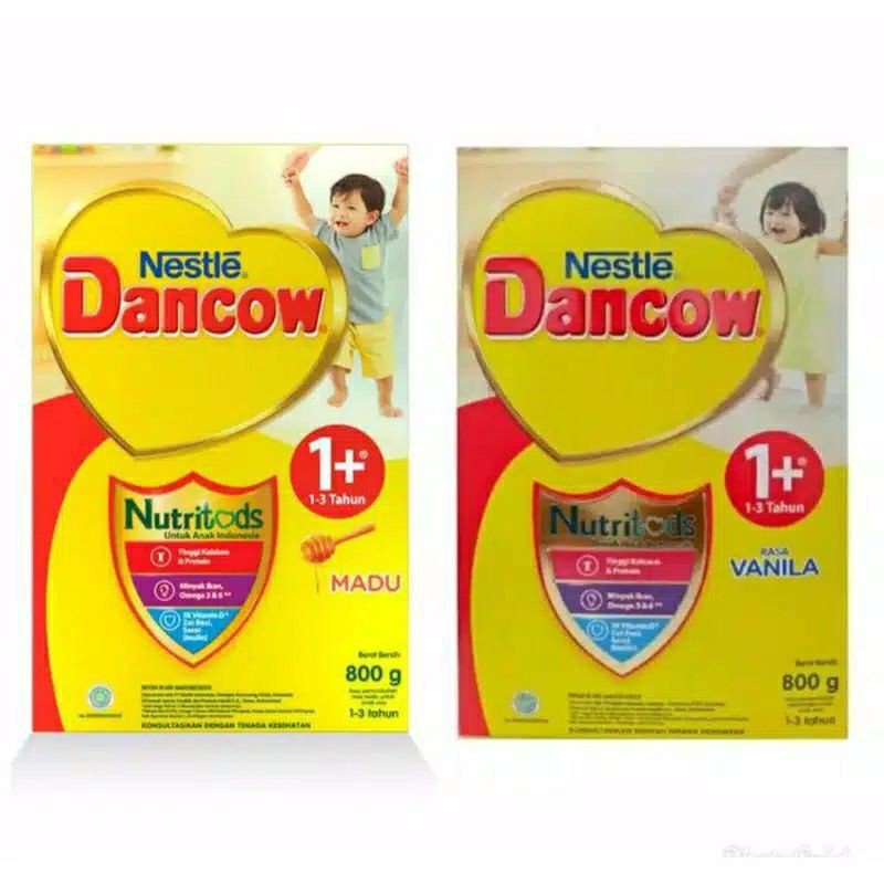 

SUSU NESTLE DANCOW 1+ NETTO 800 GRAM RASA VANILLA MADU COKLAT NUTRITODS