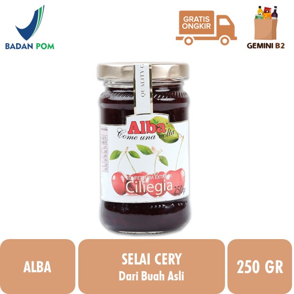 

Alba Natural Cherry Jam 230gr (Ciliegia)