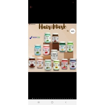 hair mask acl bpom dan halal