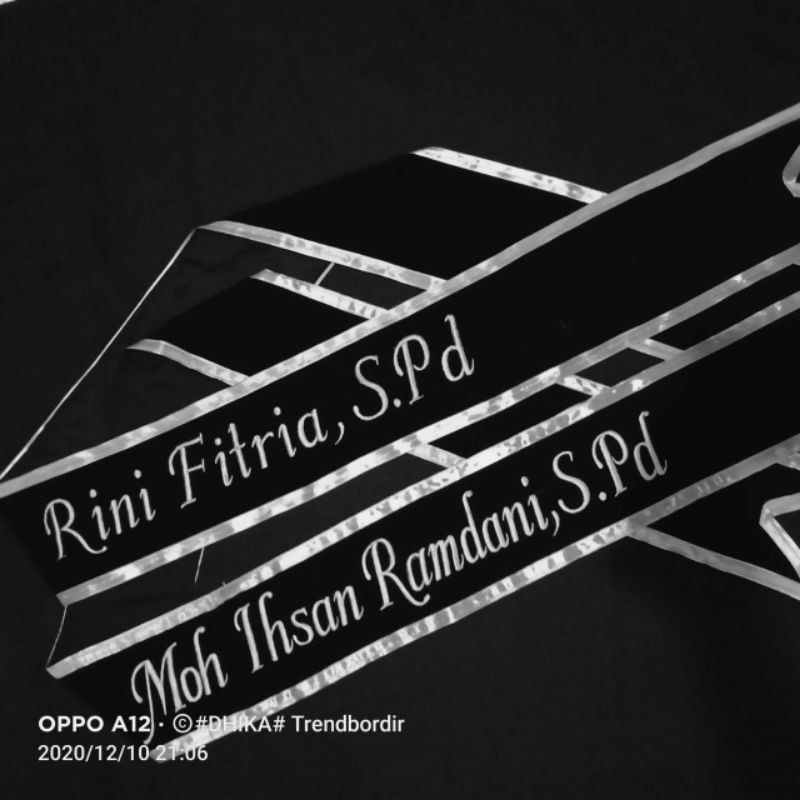 slempang wisuda bordir