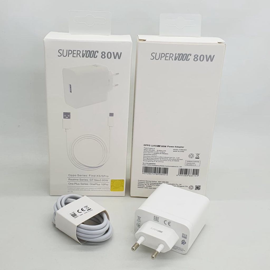 Charger OPPO Find X5 / 5 Pro SuperVOOC USB toType C 80W Fast Charging Original 100%