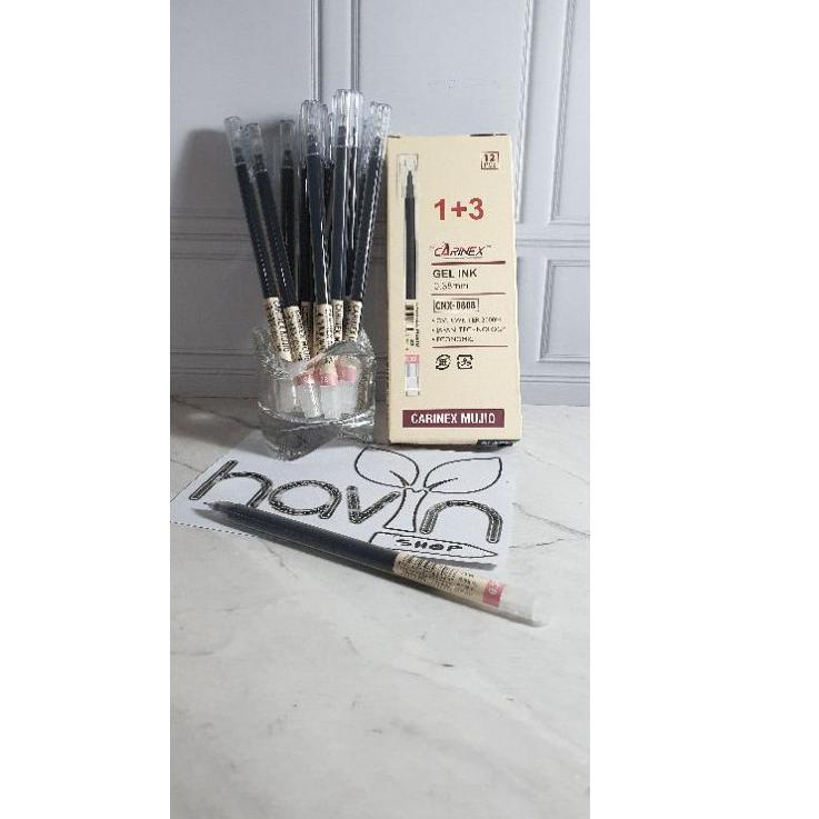 

✪12.12✪ (12pc) pen gel bagus tinta Japan/pen gel hitam/pena gel/MUJI O/JUMBO TANK ODEMEI