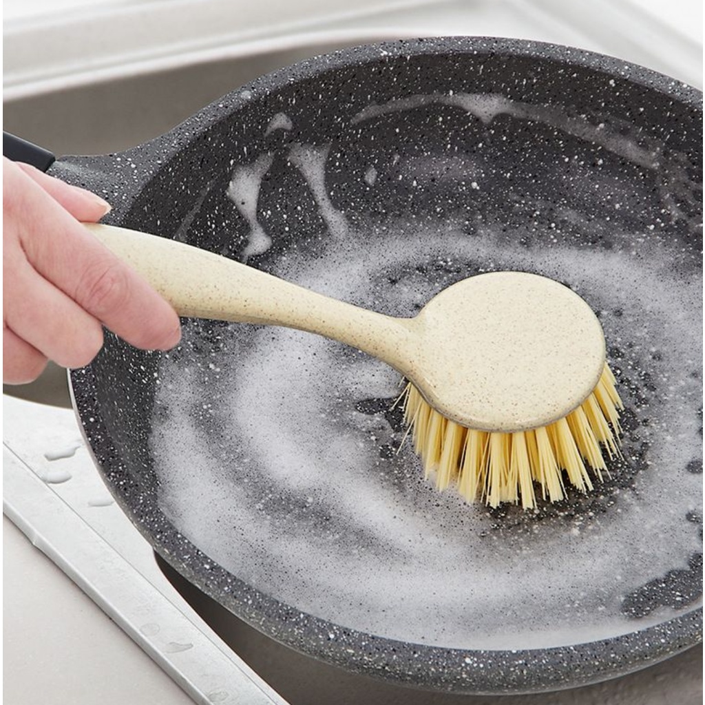 Sikat Pembersih Dapur Panci Kompor Gagang Panjang Serbaguna Termurah