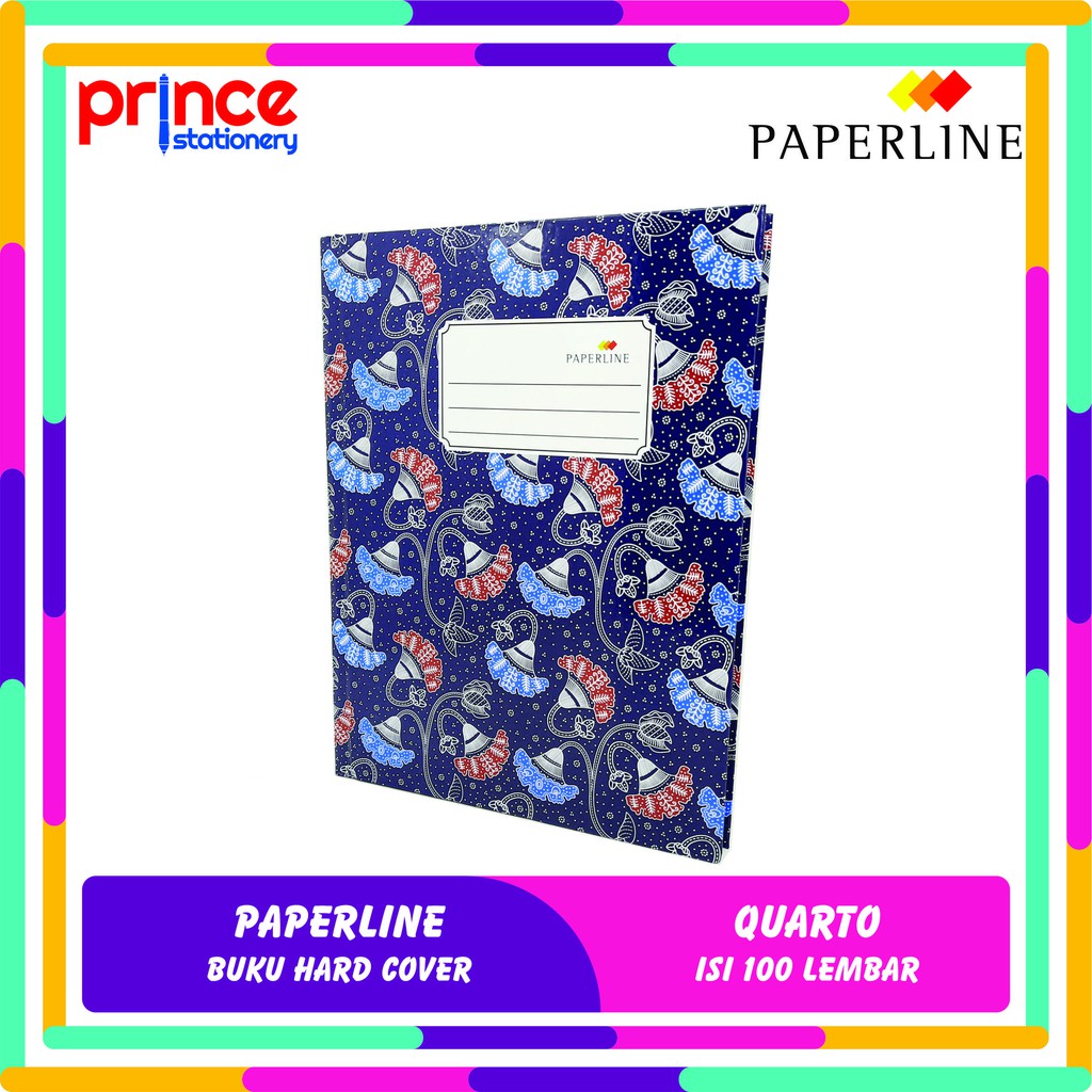 

Paperline Buku Hard Cover Ukuran Quarto Isi 100 Lembar