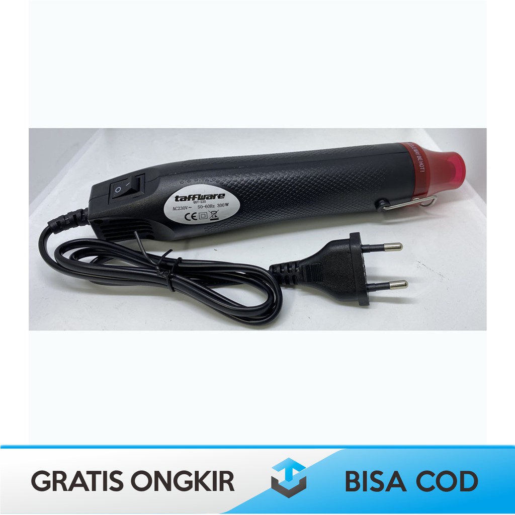 HEAT GUN LOW WATT MINI TAFFWARE QST ORIGINAL - HEAT GUN ELEKTRIK TAFFWARE ORI LOW WATT MINI COD