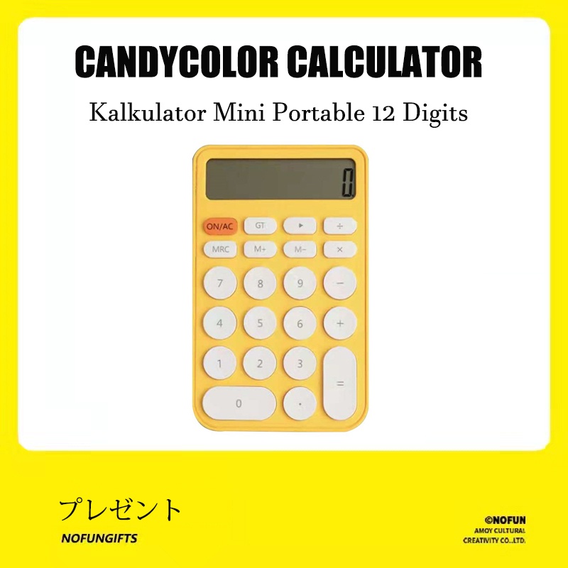 

Kalkulator Candy colors 12 Digits Calculator Kalkulator Mini Portable