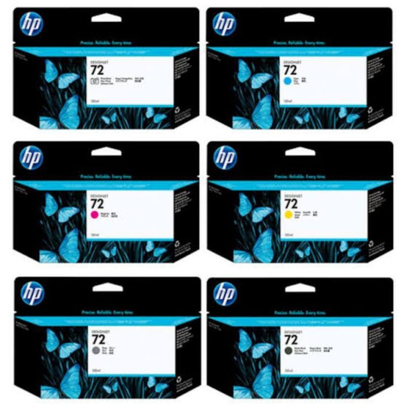tinta cartridge hp 72 black+ 72 colour original for HP DESINGNJET T610/T620/T770/T790