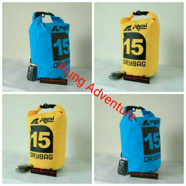 Dry Bag Rei 15 Liter Original Yellow Blue