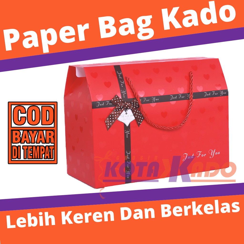 

Paper Bag Kado Ulang Tahun Import Kotak Paperbag Gift Box Motif Warna Goodie Bag Tas Souvenir PB2