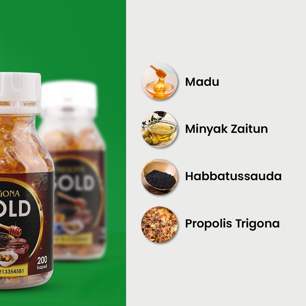 Habbatussauda Extra Propolis Habatusauda Original Asli Trigona Gold