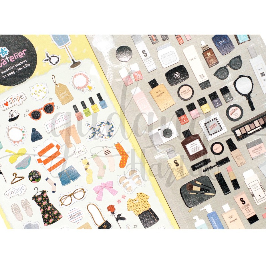 Stiker Fashion Baju DIY Scrapbook Kado Hadiah Lucu Unik Sticker Korea GH 303003