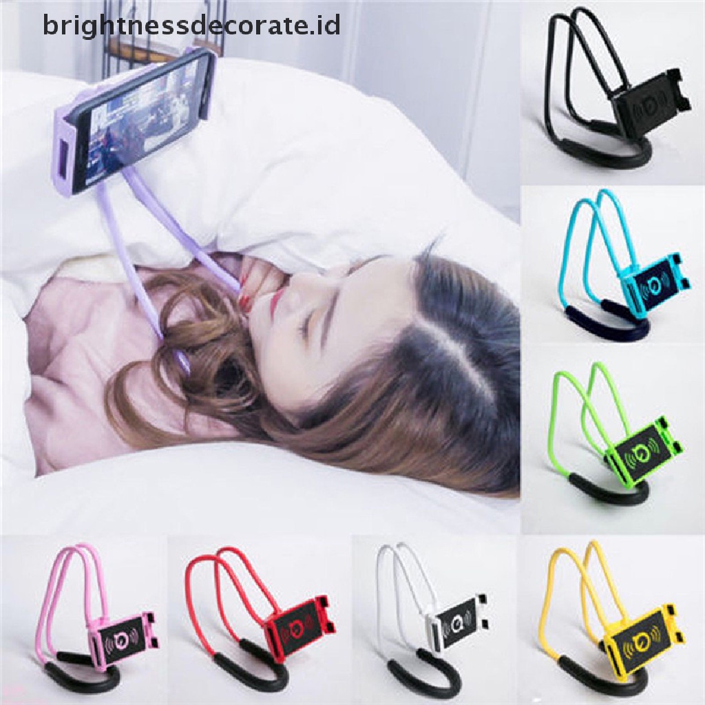 (Birth) Stand Holder / Dudukan Ponsel Model Gantung Leher Flexible Untuk Samsung / Iphone