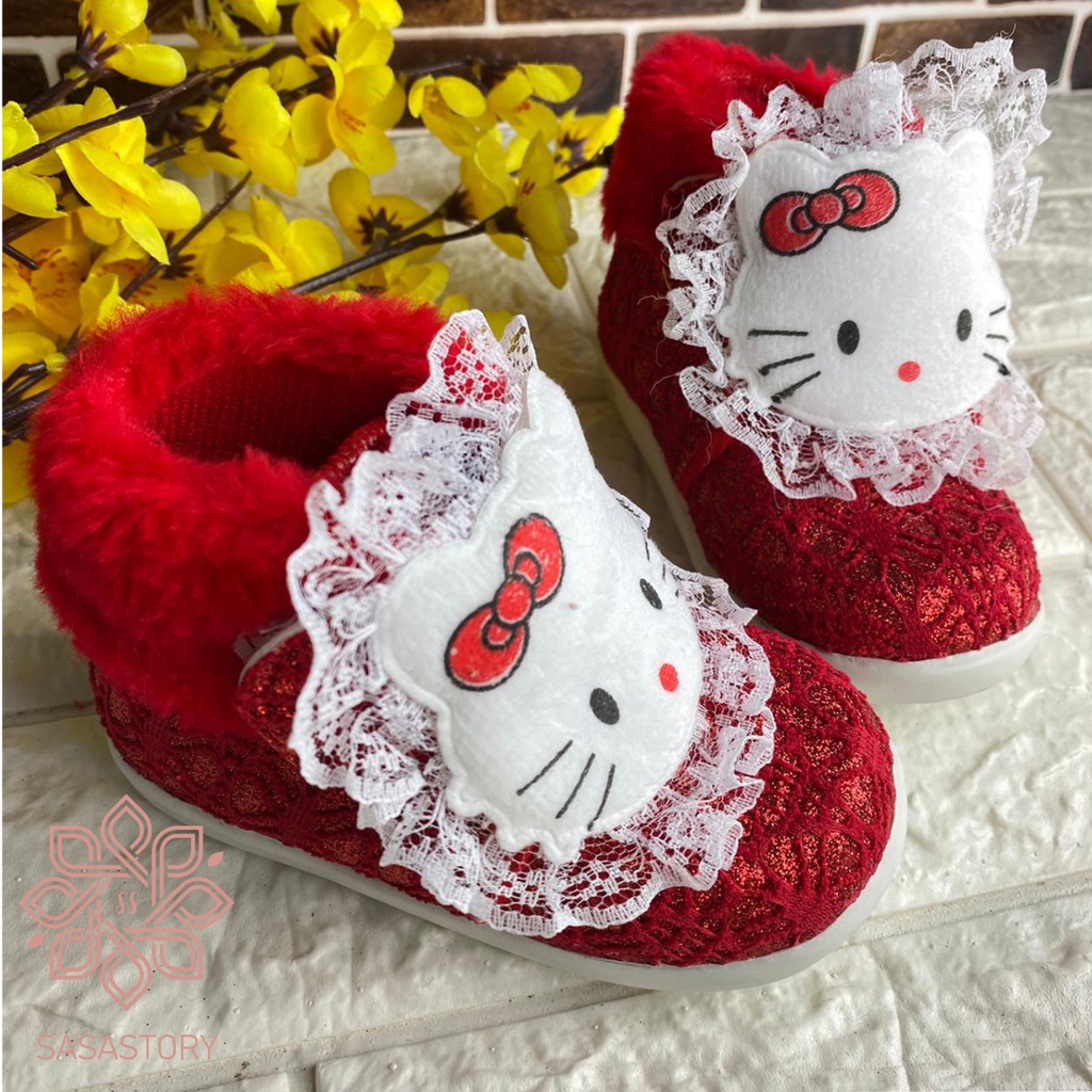 mandirishoesstore-SEPATU PESTA BONEKA ANAK BUNYI CIT CIT 1 2 3 TAHUN FAY24