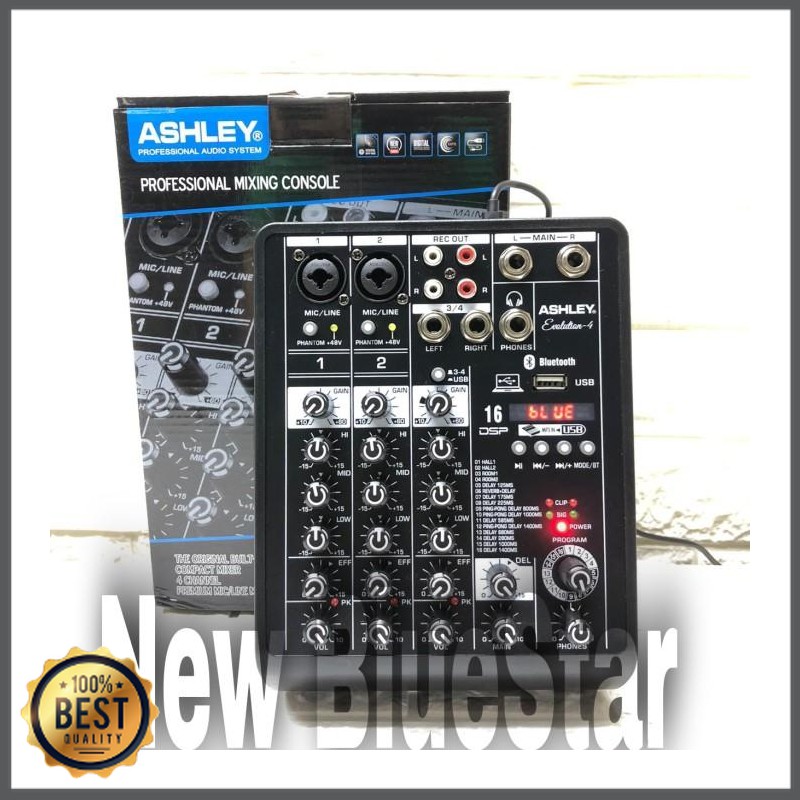 Mixer Audio-Amplifier Ashley K1 Four Original Bluetooth -USB 4 Channel - evolution 4 GU-5117-1687
