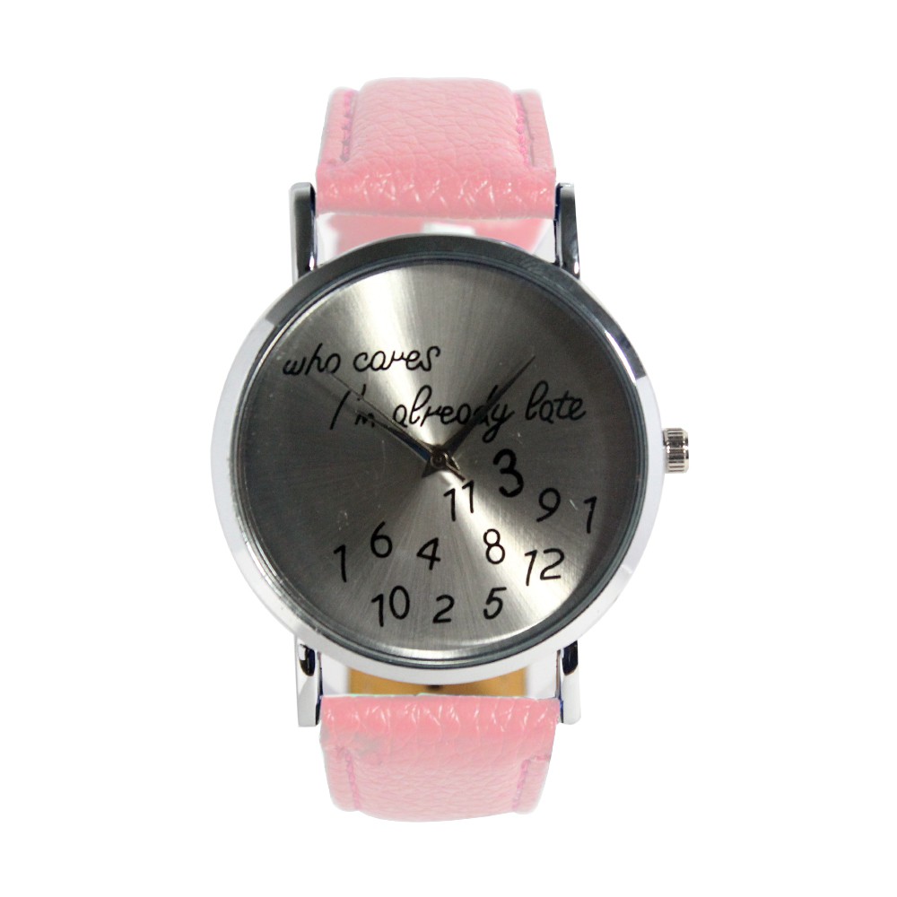 FINX-198 Jam tangan fashion wanita analog - leather strap - 4 pilihan warna