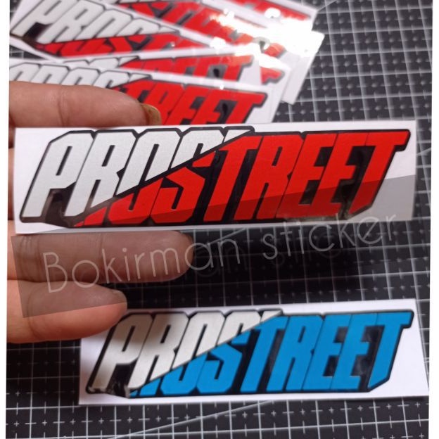 STICKER PROSTREET MERAH PUTIH CUTTING