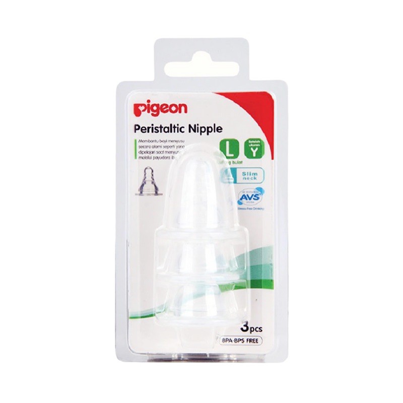 Pigeon Peristaltic Nipple 3 pcs