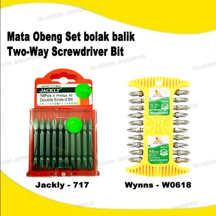 Mata Obeng Plus Set Bolak Balik PH 2x6mm