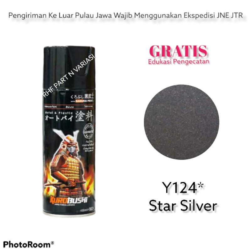 CAT SEMPROT SAMURAI PAINT STAR SILVER Y124 / PILOX PERAK