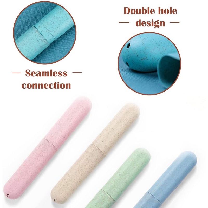 1pc Portable Dust-proof Tooth Brushes Box for Traveling, Camping, Business Trip, Home, School