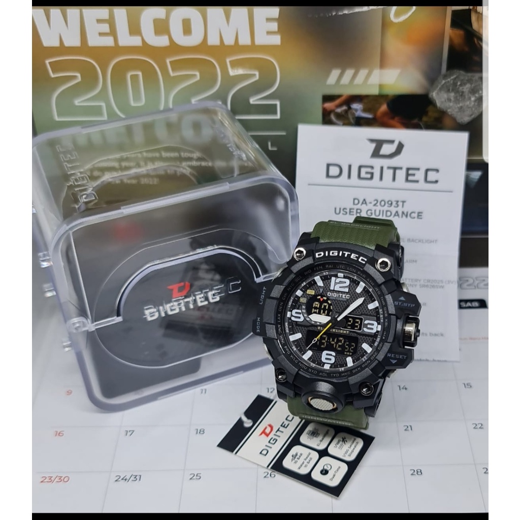 JAM TANGAN PRIA DIGITEC DA 2093 DIGITEC ORIGINAL SPORTY TAHAN AIR