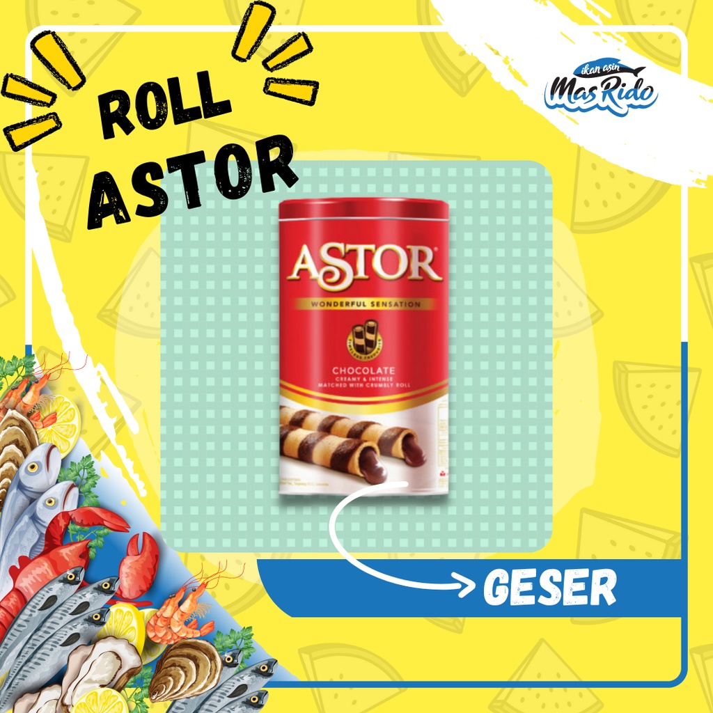 

Astor Kaleng Roma Astor Rasa Coklat Chocolate Wafer Astor 330 gram