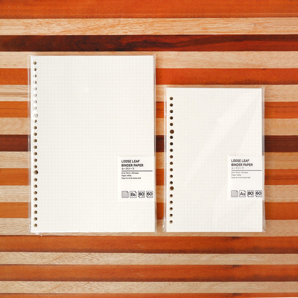 

Loose Leaf B5 Dotted / Loose Leaf Binder Paper 180 x 258mm B5 60sheets / 120 page/looseleaf