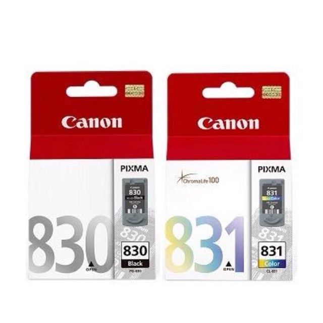 TINTA CANON 830 &amp; 831 Black Colour ORIGINAL PG830 / CL831