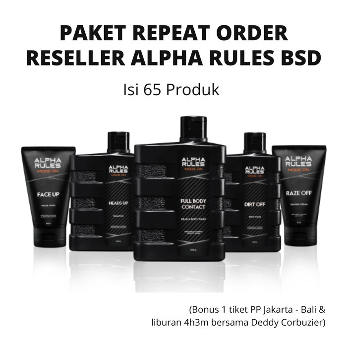 Paket Reseller Hemat Alpha Rules BSD Original For Repeat Order
