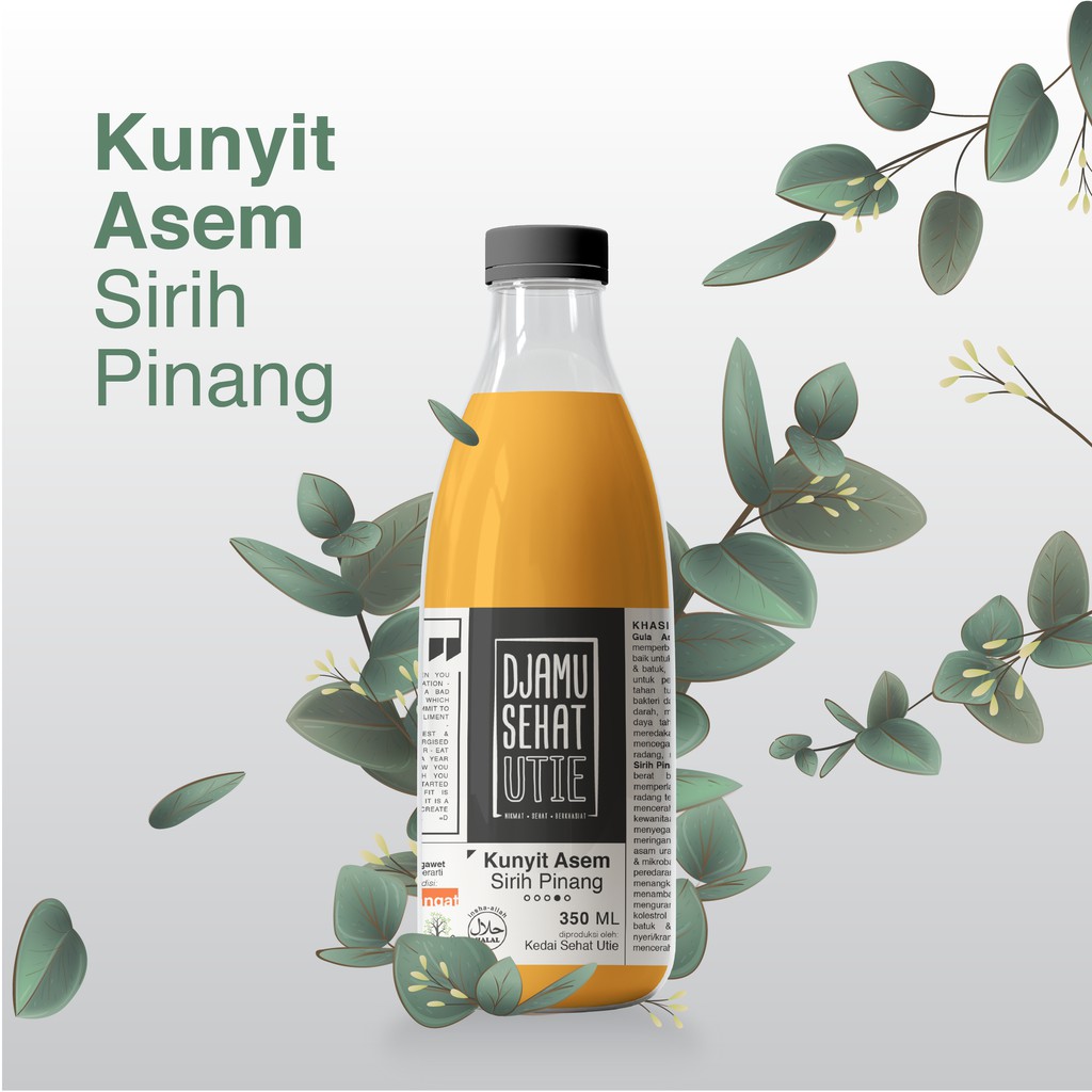 

Jamu - Kunyit Asem Sirih Pinang, Djamu Sehat Utie (350ml)