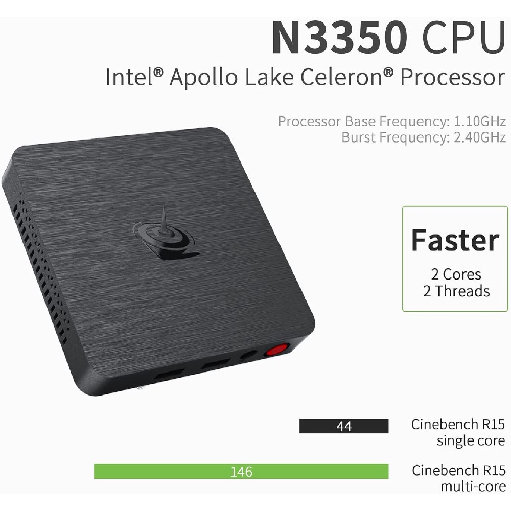 BEELINK T4 PRO - Mini PC Intel Apollo Lake N3350 - RAM 4GB ROM 64GB - MINI PC EKONOMIS PALING TIPIS DAN RINGAN DARI BEELINK