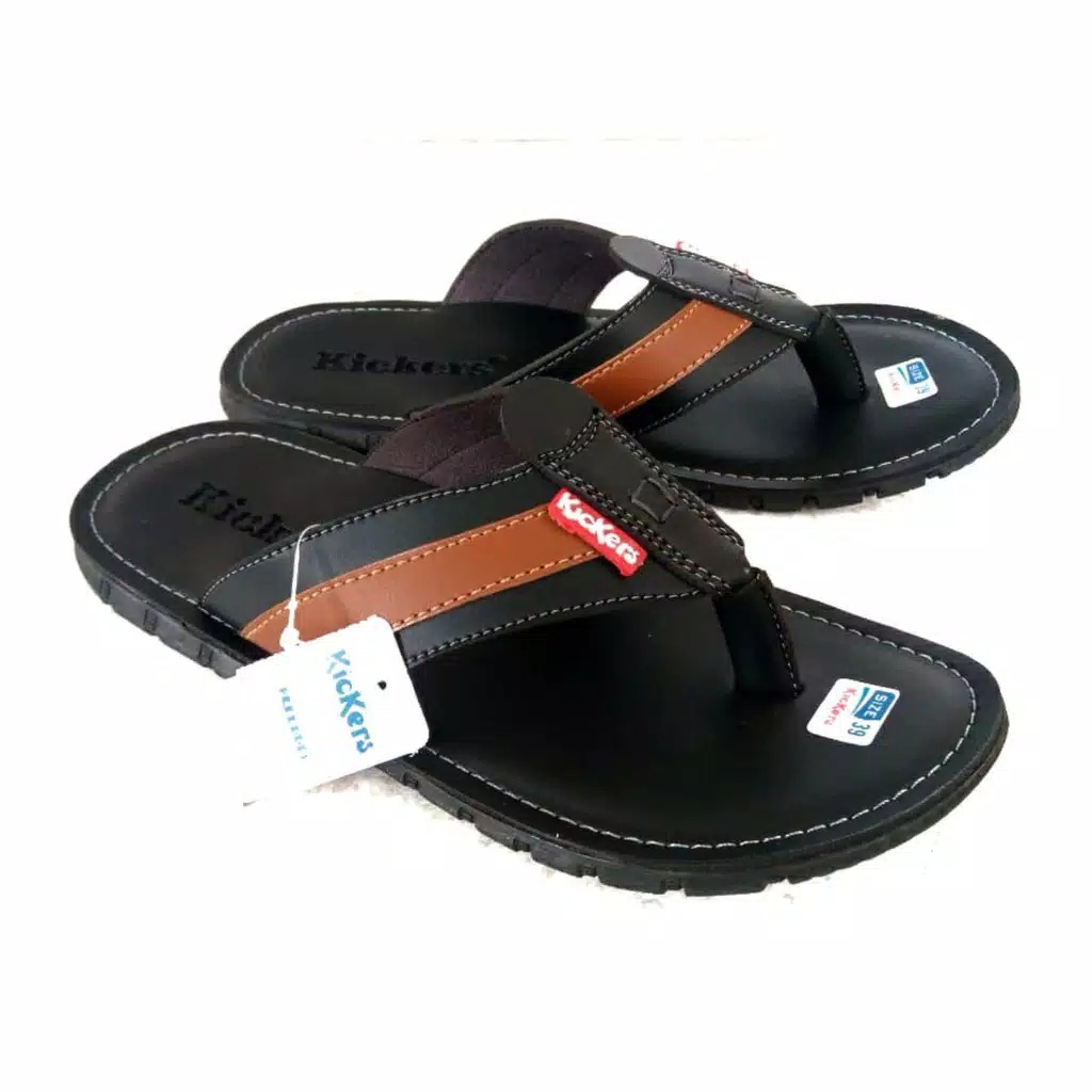 Sandal Jepit Pria Kickers Casual Terbaru | Sandal Cowok Branded | Sandal Casual