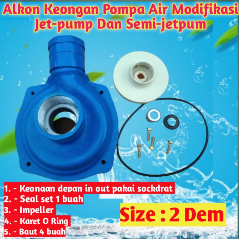 Alkon Alumunium Cor Keongan Pompa Air Modifikasi Jet pump