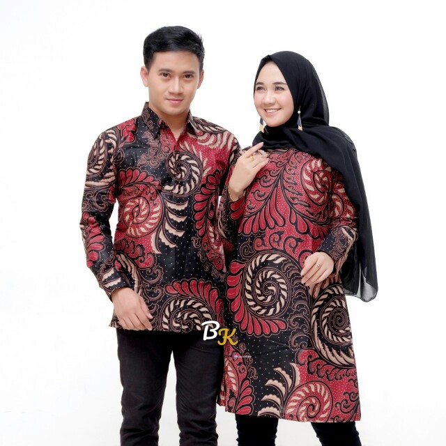 Batik Couple.tunik Batik.tunik Jumbo Ld 120cm.batik Modern.fashion Pria Wanita