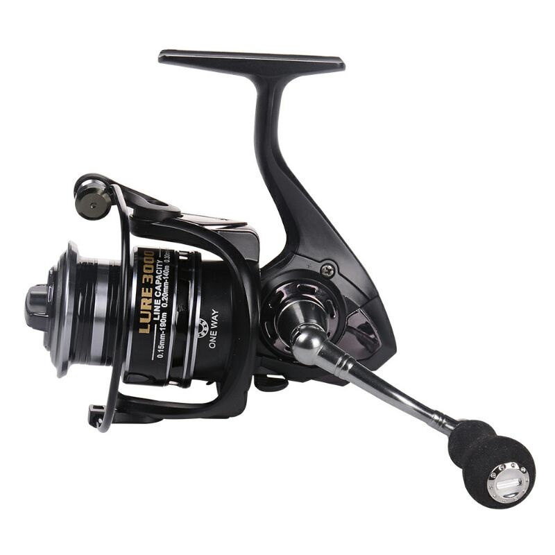 Debao Fishman Lure 4000 Spinning Reel Pancing 5.2:1 12+1 Ball Bearing Black