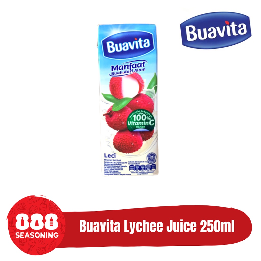 

BUAVITA LYCHEE JUICE (Jus Leci Sari Buah Asli) 250ml