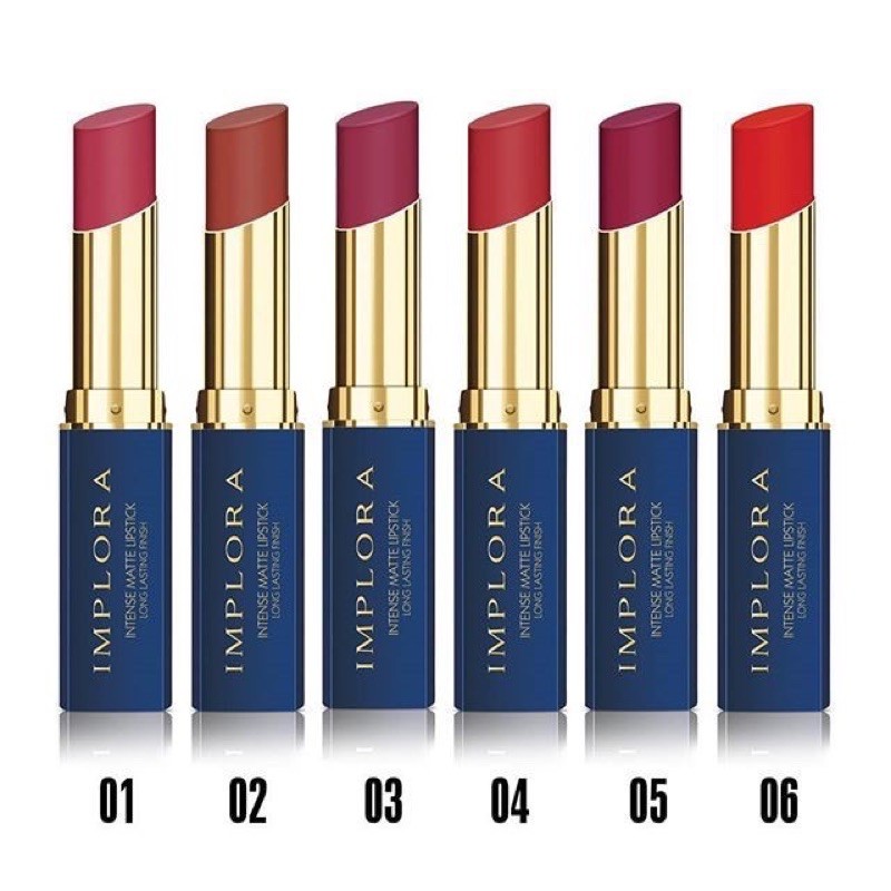 ❤ Ayushopa ❤ Implora (✔️Bpom) Intense Matte Lipstick Long Lasting Finish  Lipstik Mate Implora