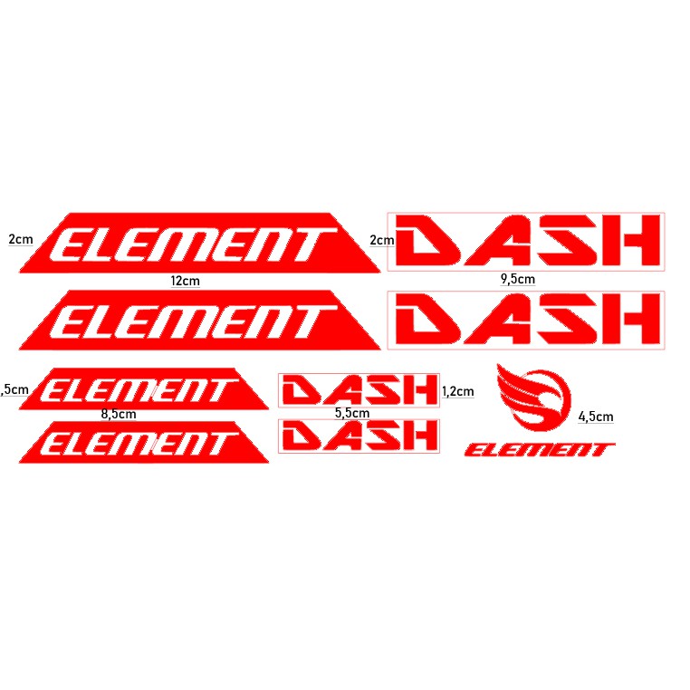 Cutting Sticker Sepeda Lipat Element DASH