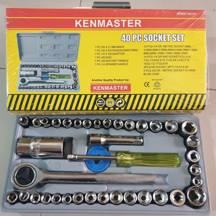 KUNCI SOK SET 40 PCS KENMASTER SOCKET SET KENMASTER 40PCS