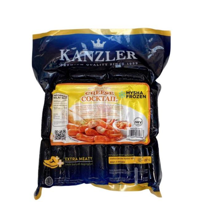 

(BISA COD) KANZLER SOSIS VIRAL CHEESE COCTAIL 500GR FROZEN FOOD OBRAL Kode 1056